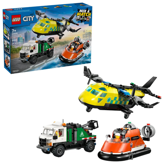 LEGO City 60505 Airplane, Service Truck & Hovercraft Remix – box