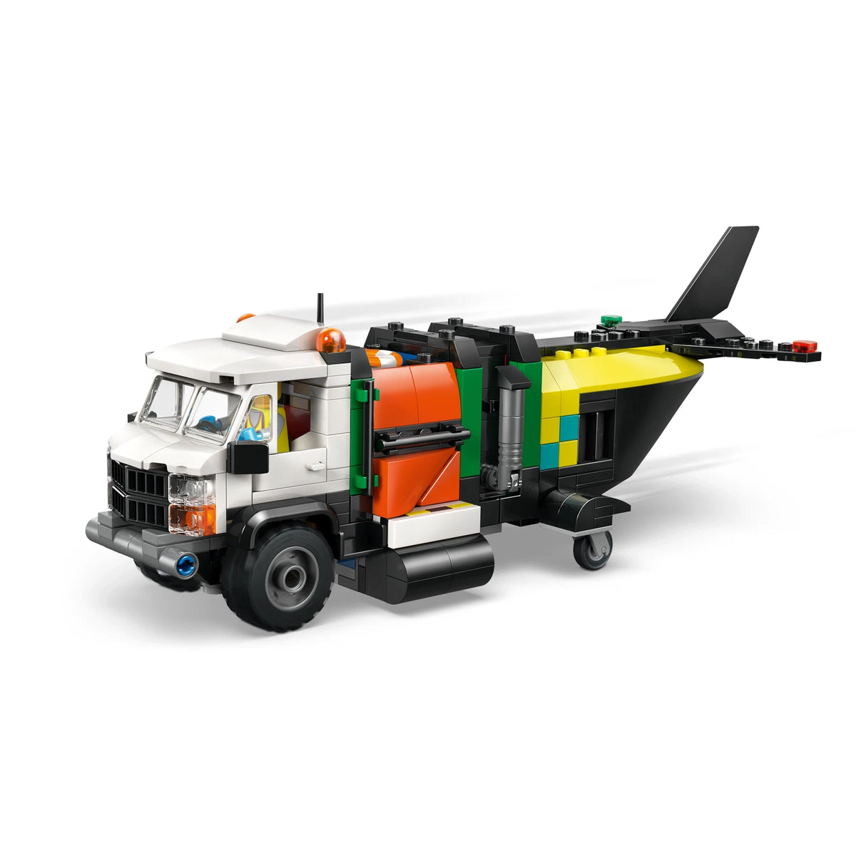 LEGO City 60505 Airplane, Service Truck & Hovercraft Remix – play view