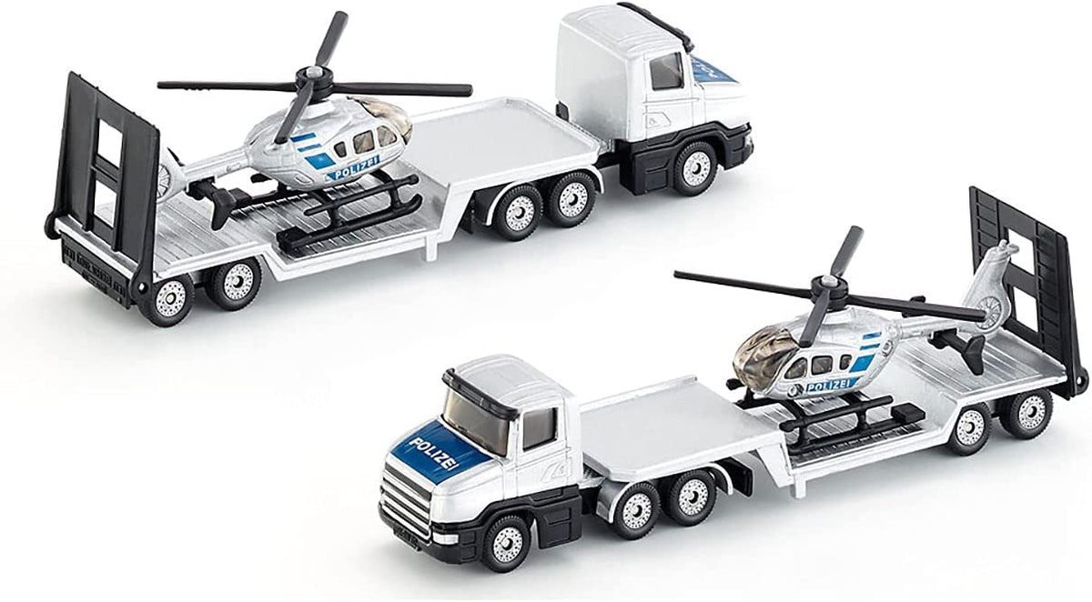 Siku 1:87 Police Low Loader with Helicopter