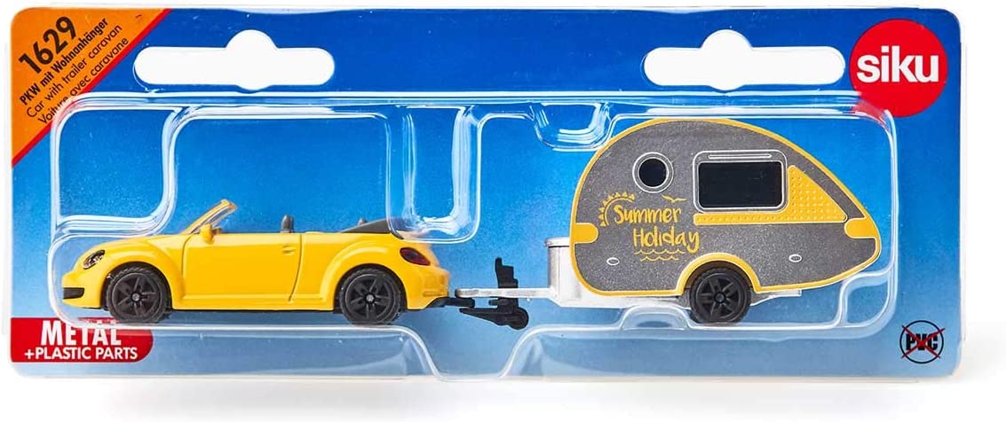 Siku 1:87 VW Beetle with Caravan