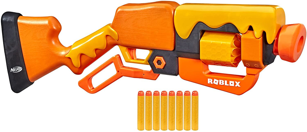 F2486 Nerf Roblox Adopt Me! BEES! Lever Action Blaster 8 Nerf Elite Darts