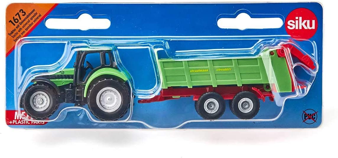 Siku 1:87 Deutz with Universal Manure Spreader