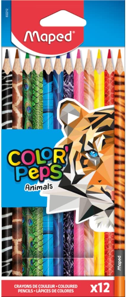 Maped Color'Peps Animal Print Colouring Pencils