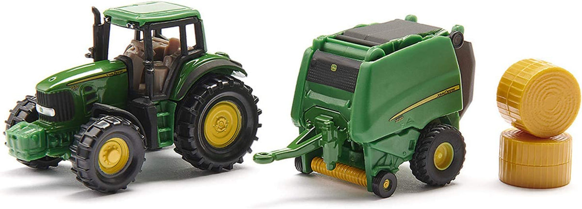 Siku 1:87 John Deere Tractor with Round Baler