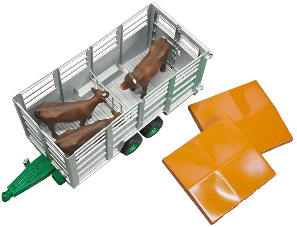 Bruder Livestock Trailer With Cow