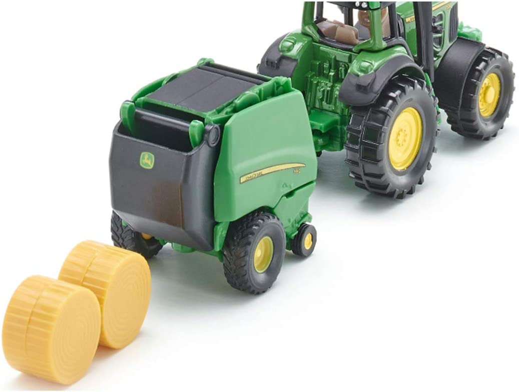 Siku 1:87 John Deere Tractor with Round Baler