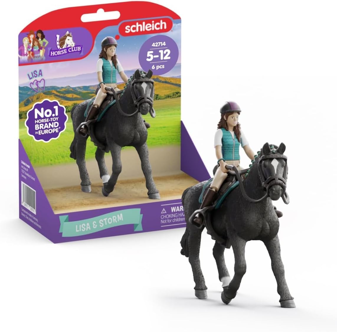 SCHLEICH Horse Club Lisa and Storm rider and horse set 42712