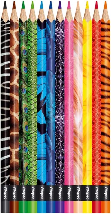 Maped Color'Peps Animal Print Colouring Pencils