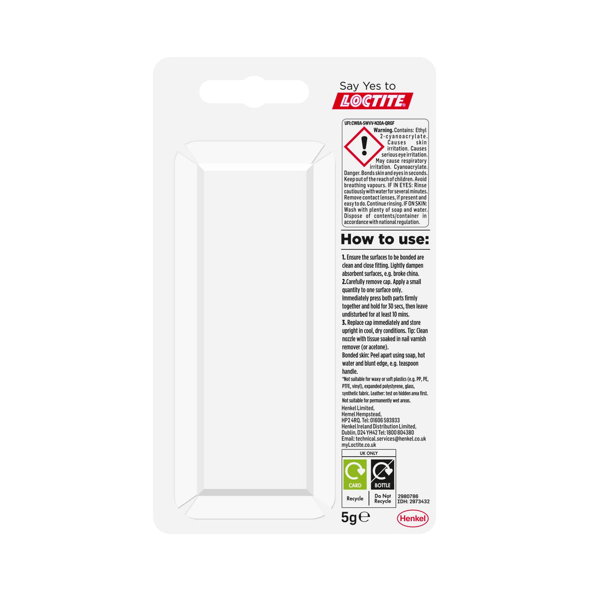 Loctite Precision Super Glue 5g bottle – view 3