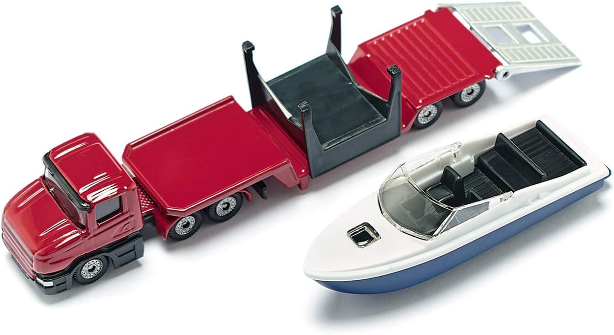 Siku 1:87 Low Loader with Speed Boat