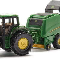 Siku 1:87 John Deere Tractor with Round Baler