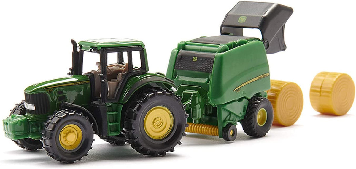 Siku 1:87 John Deere Tractor with Round Baler