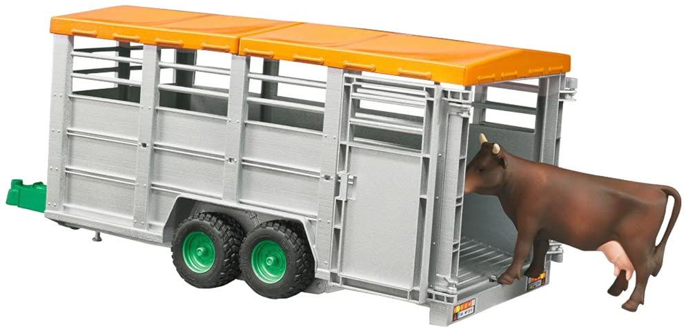 Bruder Livestock Trailer With Cow