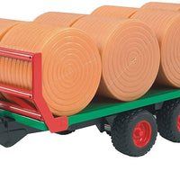 Trailer with Round Bales