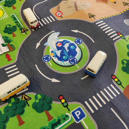 Kids Globe Traffic Mat with Led Traffic Lights