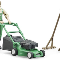 Bruder Gardener With Mower and Accessories