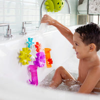 Boon Pipes building bath toy set with five coloured pipes – view 2