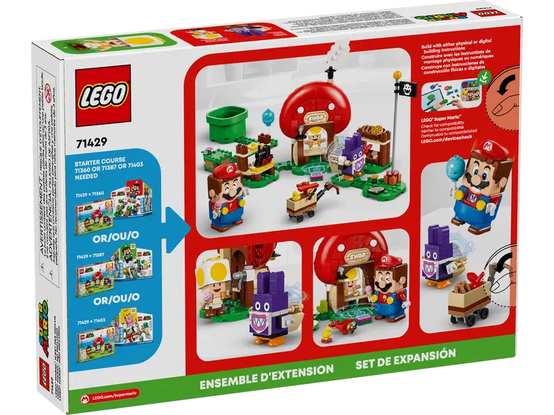 LEGO 71429 Nabbit at Toad's Shop Expansion Set