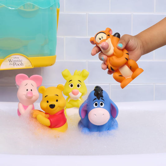 Disney Winnie the Pooh Bath Caddy with five character bath toy figures – view 2