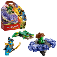 lego nya vs mutation monster spinner with box 