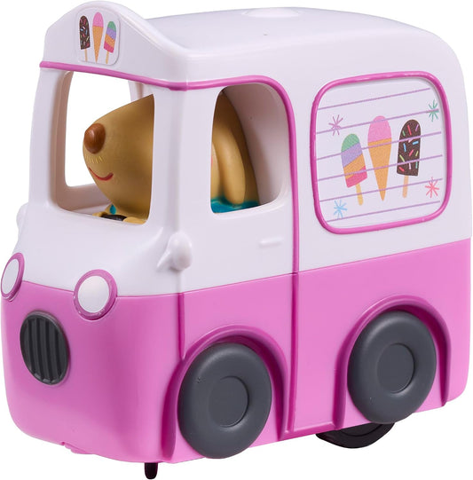 Peppa Pig Whizz-Around Little Ice Cream Van – pink ice cream van with Mr Labrador driving