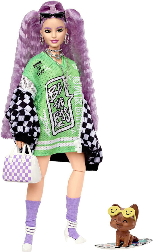 Barbie Extra Curvy Pastel Purple Hair