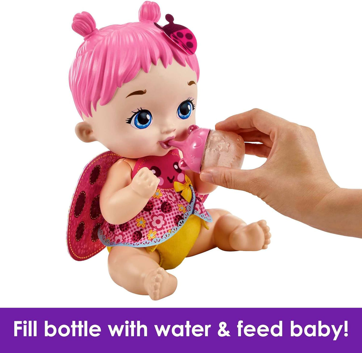 My Garden Baby Feed And Change Ladybug Baby Doll