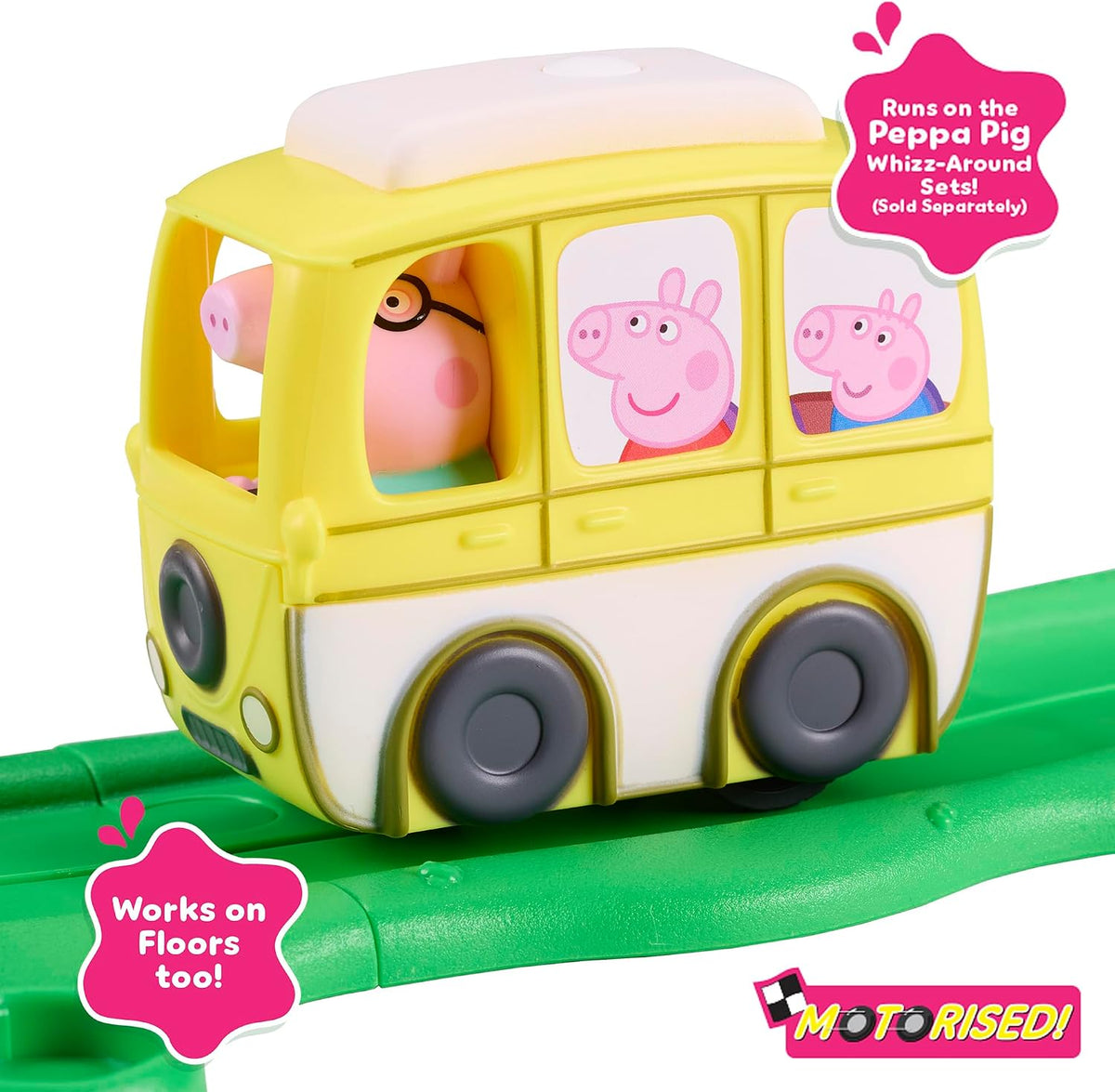 Peppa Pig Whizz-Around Daddy Pig's Little Campervan – campervan on Whizz-Around track
