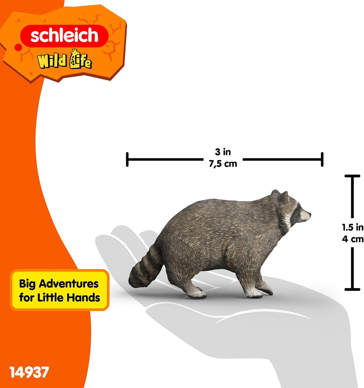 SCHLEICH Raccoon figure 14937 – view 3