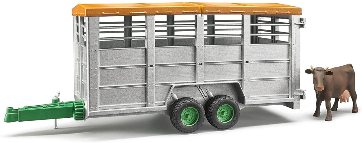 Bruder Livestock Trailer With Cow