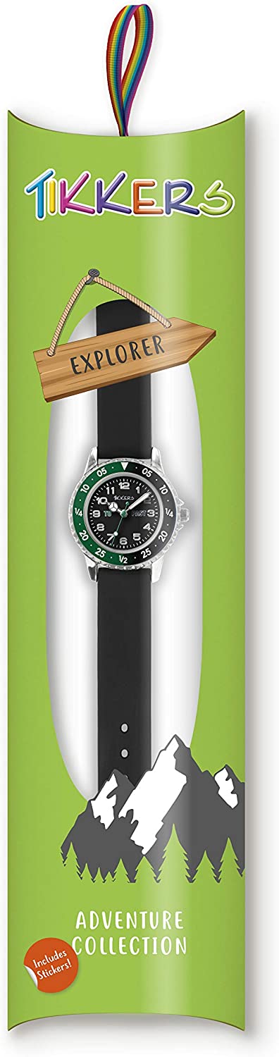 Tikkers Time Teacher Watch Black/Silver