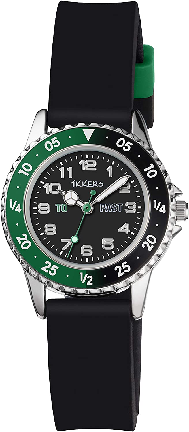 Tikkers Time Teacher Watch Black/Silver