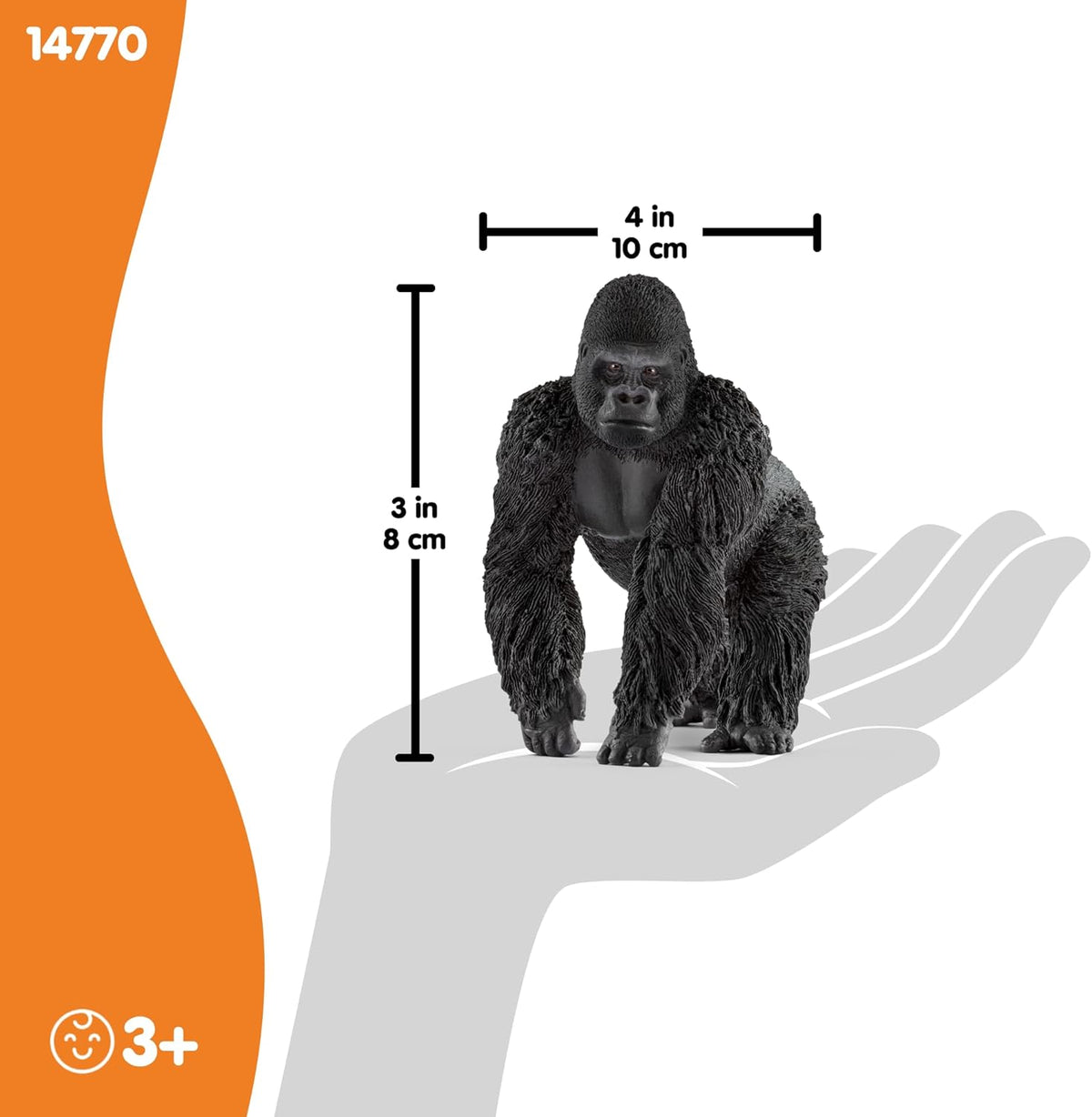 SCHLEICH Gorilla Male figure 14770 – view 3