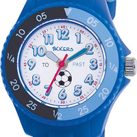 Tikkers Time Teacher Blue Rubber-Silicone Strap Watch