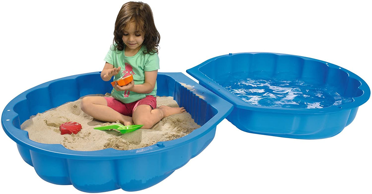 Blue Shell Sandpit With LID