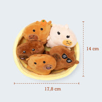 Relatable Emotional Support Capybaras plush set in carry container – view 3