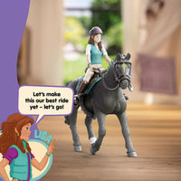 SCHLEICH Horse Club Lisa and Storm rider and horse set 42712 – view 3