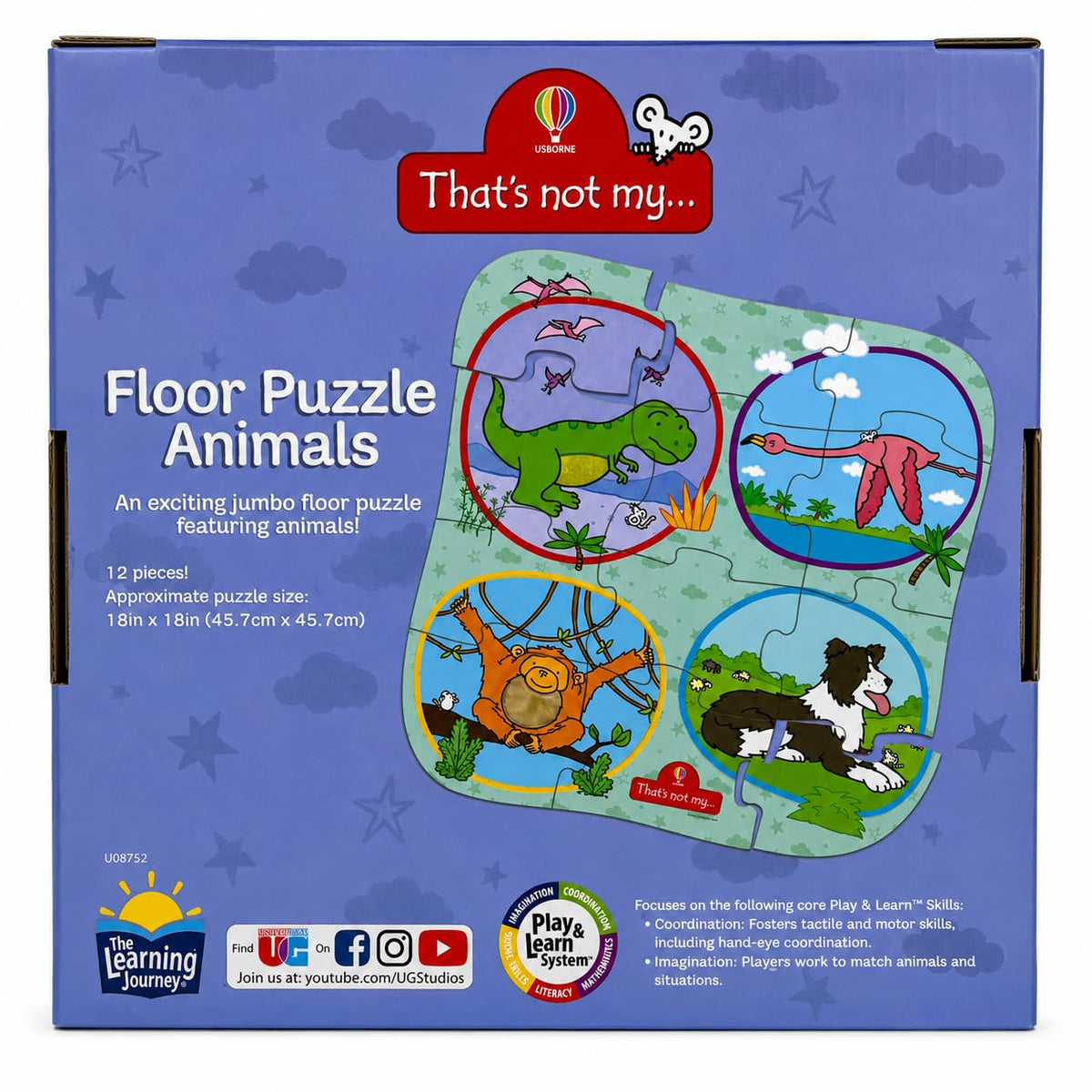 That's Not My My First Floor Puzzle Animals 12 Pieces – product view