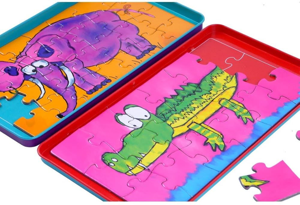 The Purple Cow Magnetic Puzzles Travel Game – product view