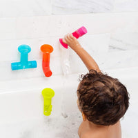 Boon Pipes building bath toy set with five coloured pipes – view 4
