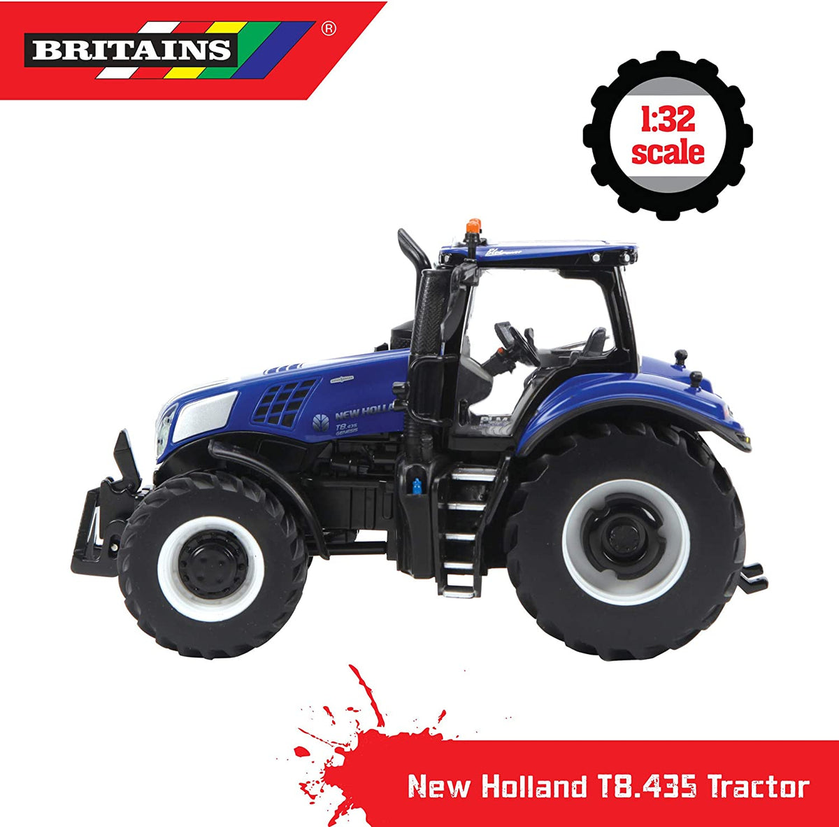 Britains 1:32 New Holland T8.435 Genesis Tractor Toy