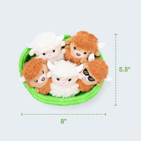Relatable Emotional Support Highland Cows plush set in carry container – view 3
