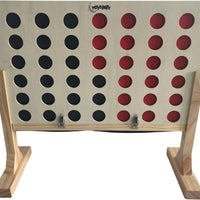 Toyfinity wooden 4 in a Row game with red and black counters – view 5