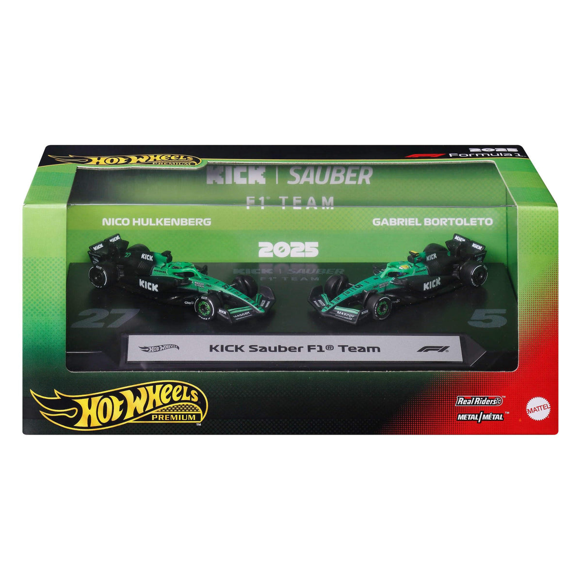 Hot Wheels Premium Kick Sauber Formula One Team 2-Pack – product view