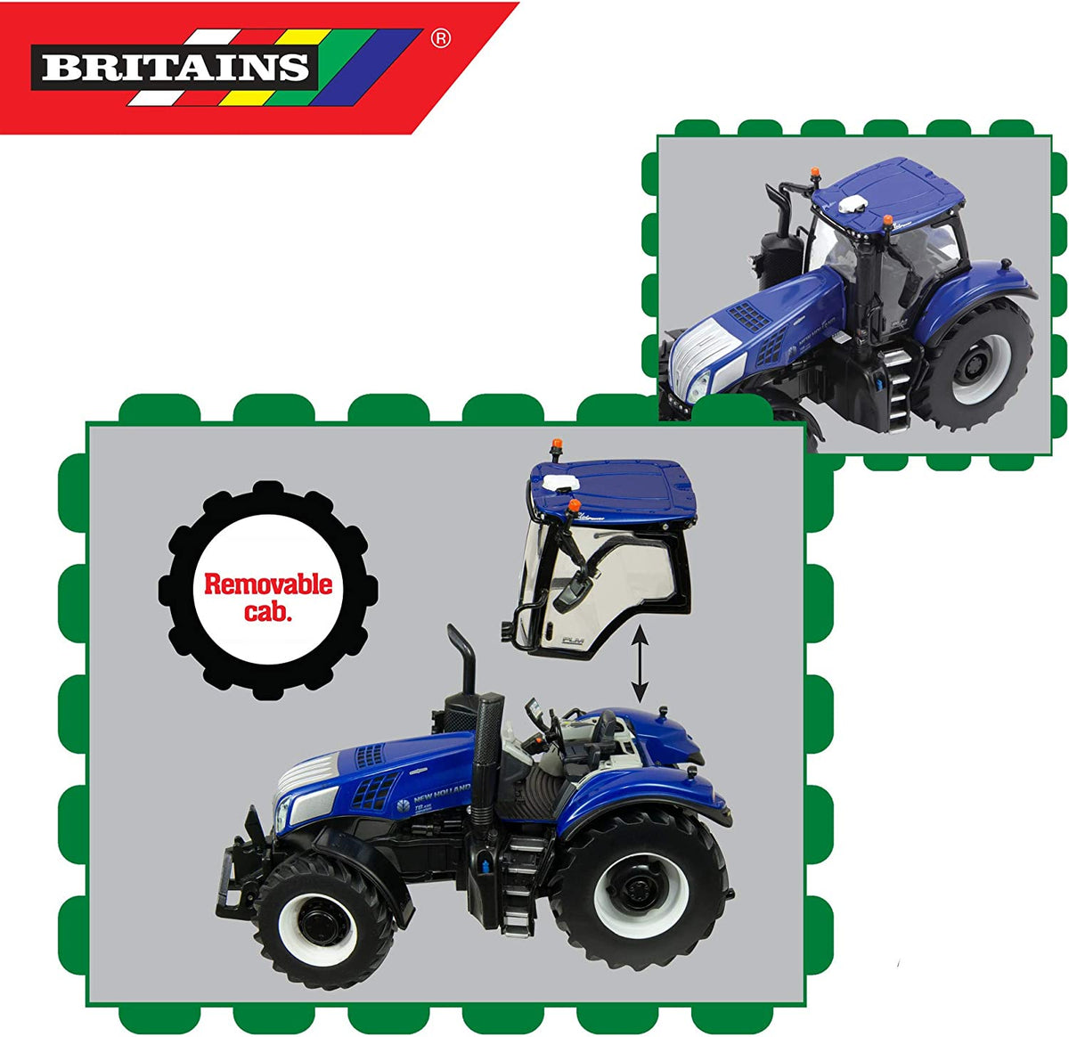 Britains 1:32 New Holland T8.435 Genesis Tractor Toy