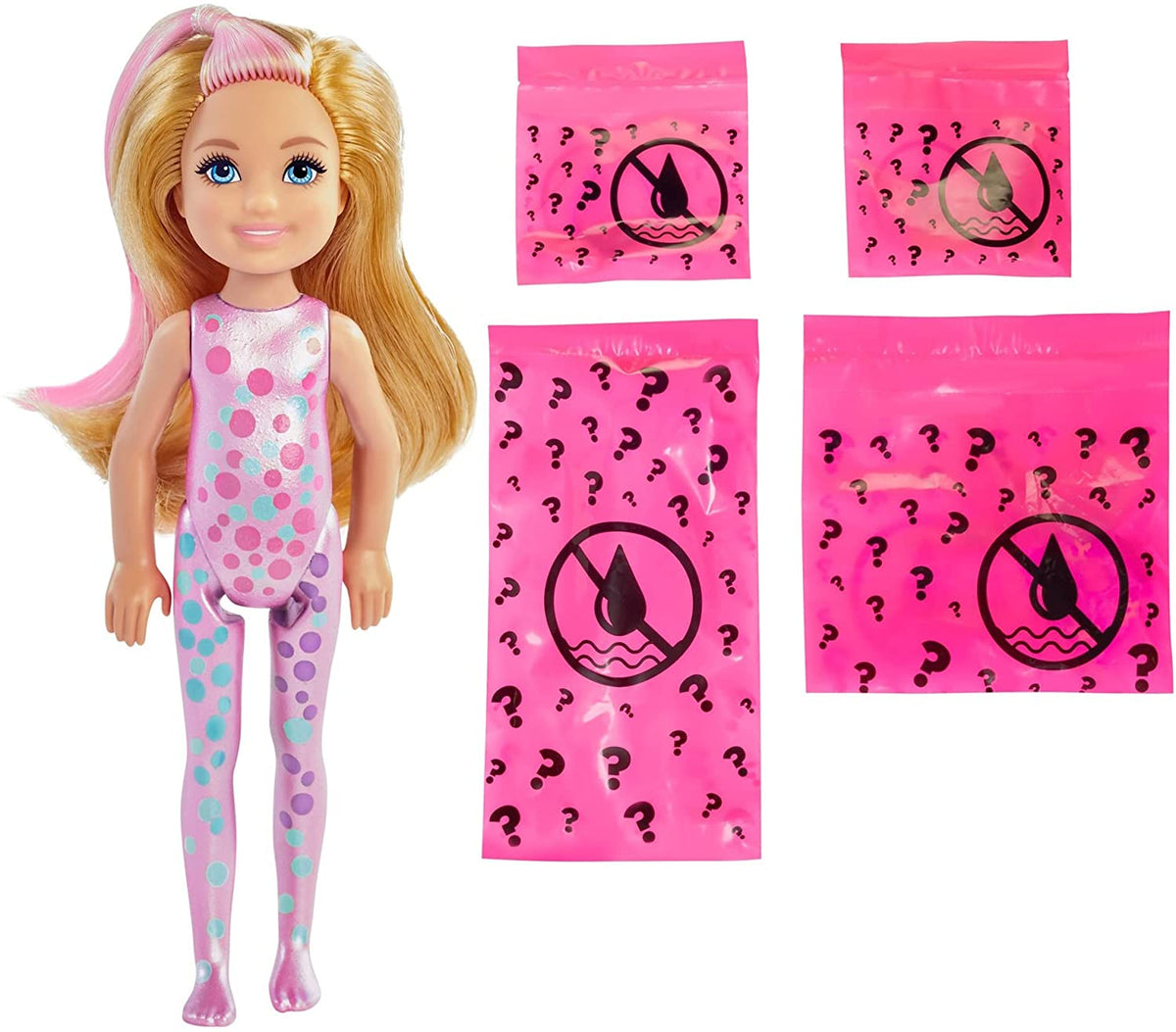 ​Barbie Chelsea Color Reveal Doll with 6 Surprises