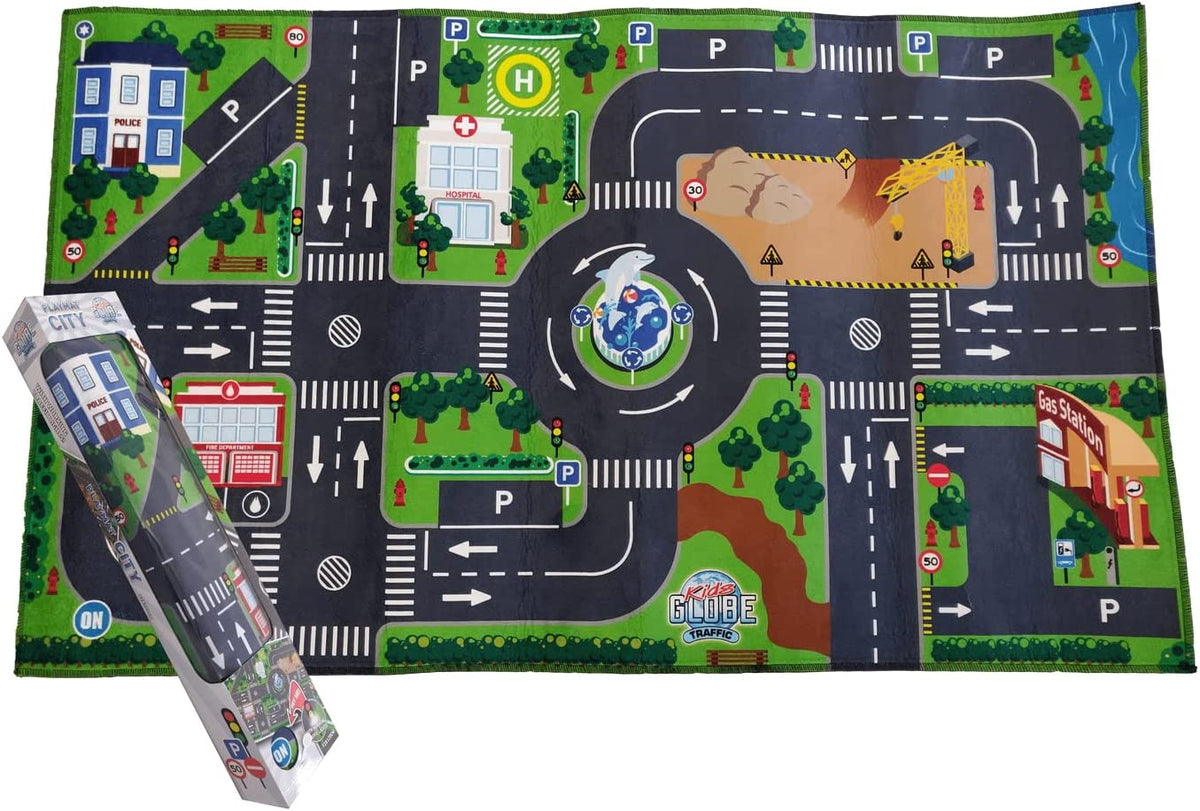 Kids Globe Traffic Mat with Led Traffic Lights