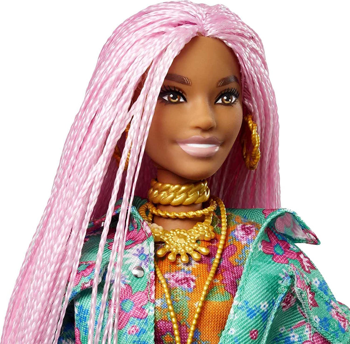 Barbie Extra Doll with Pink Braids