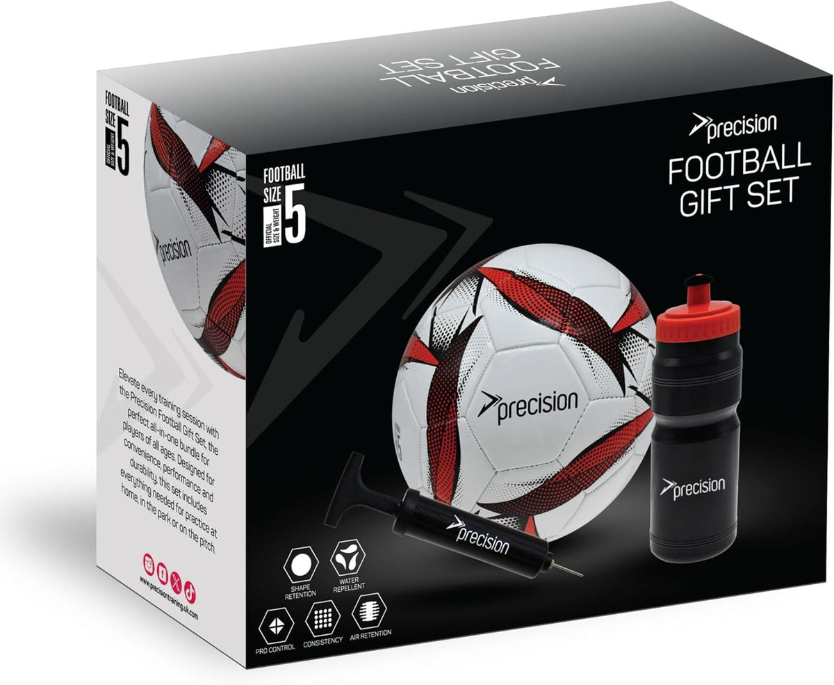 Precision Football Gift Set with size 5 football, bottle and pump – view 6