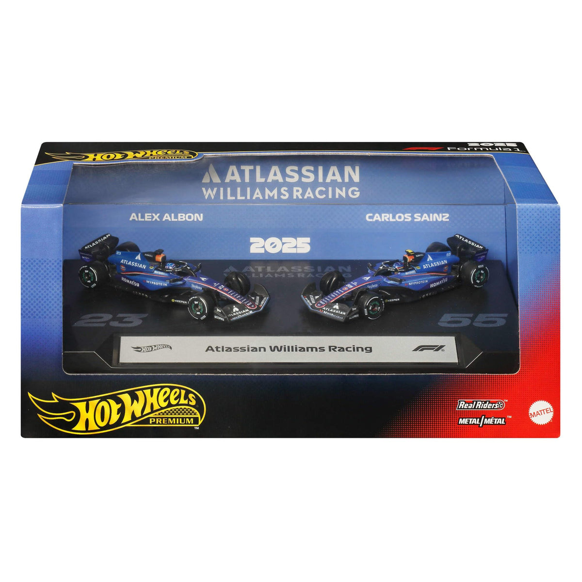 Hot Wheels Premium Atlassian Williams Racing Formula One Team 2-Pack – product view